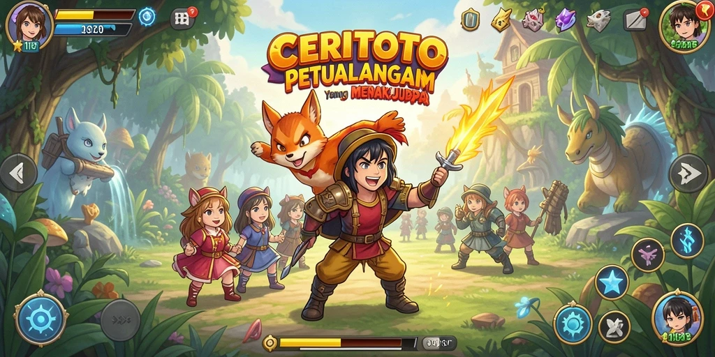Tampilan menarik dalam gameplay Anime di CERITOTO.