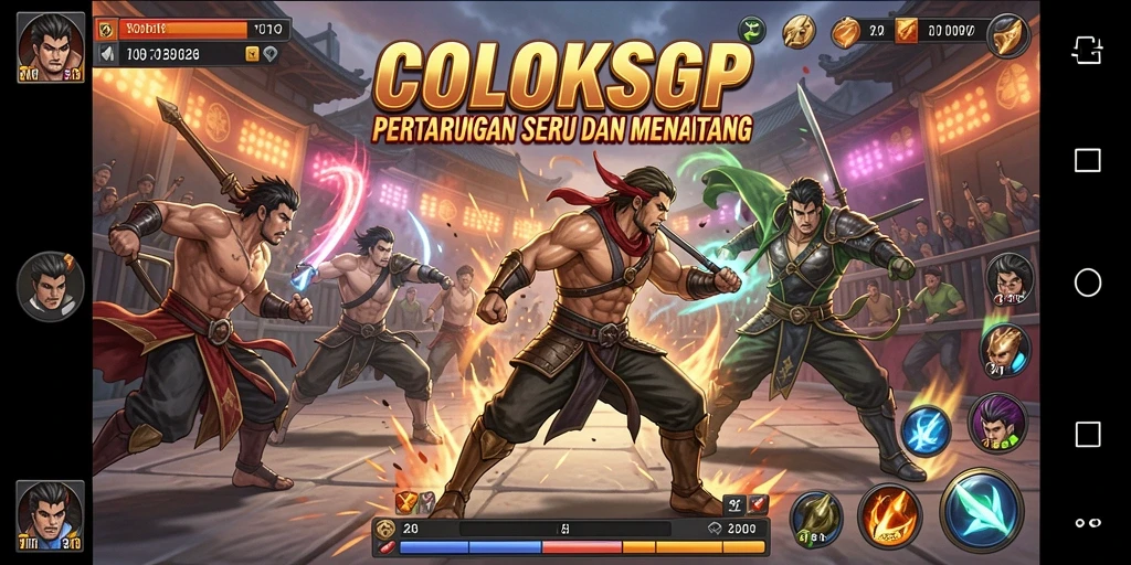 Gameplay COLOKSGP yang menegangkan dalam pertempuran.