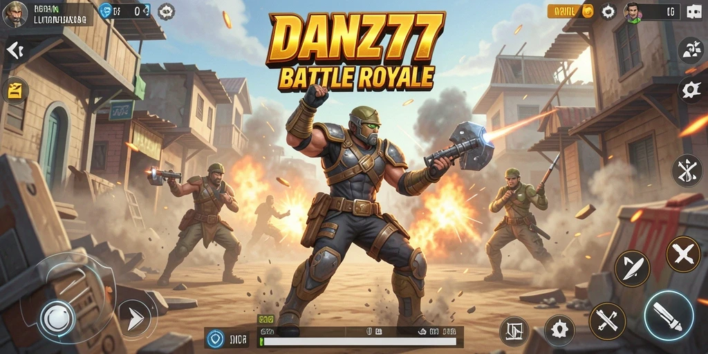 Tangkapan layar menunjukkan pertempuran seru dalam <strong>DAN777</strong> yang melibatkan strategi dan teamwork.