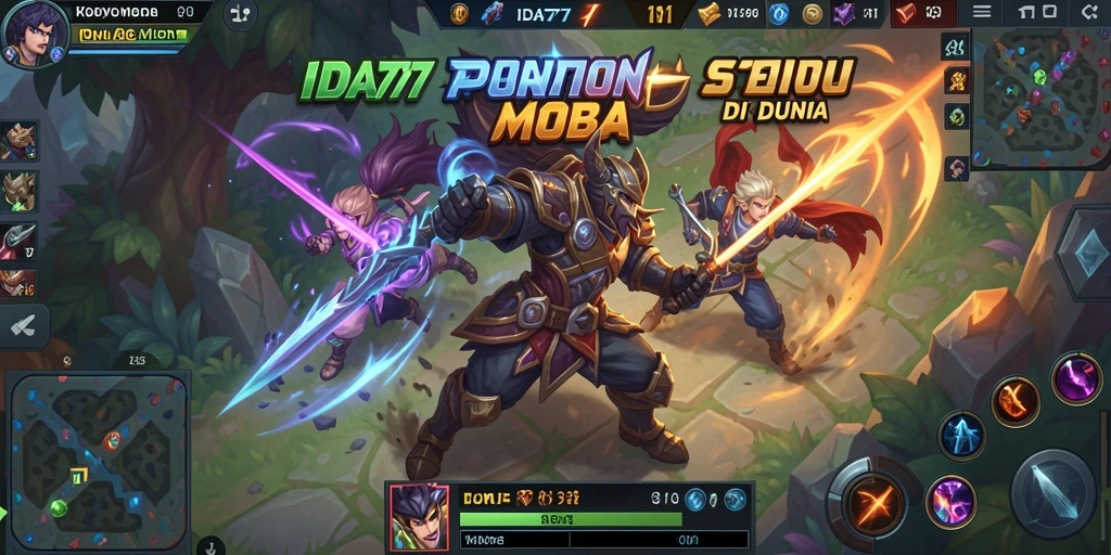 Screenshot gameplay IDA777 dengan aksi pertarungan seru.