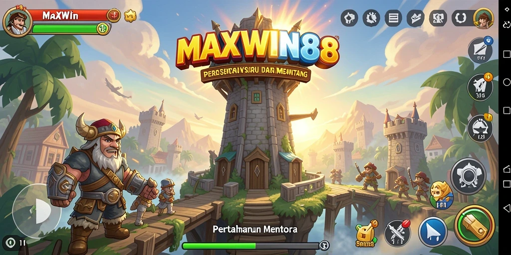 Gameplay seru MAXWIN88 dengan menara dan strategi yang beragam.