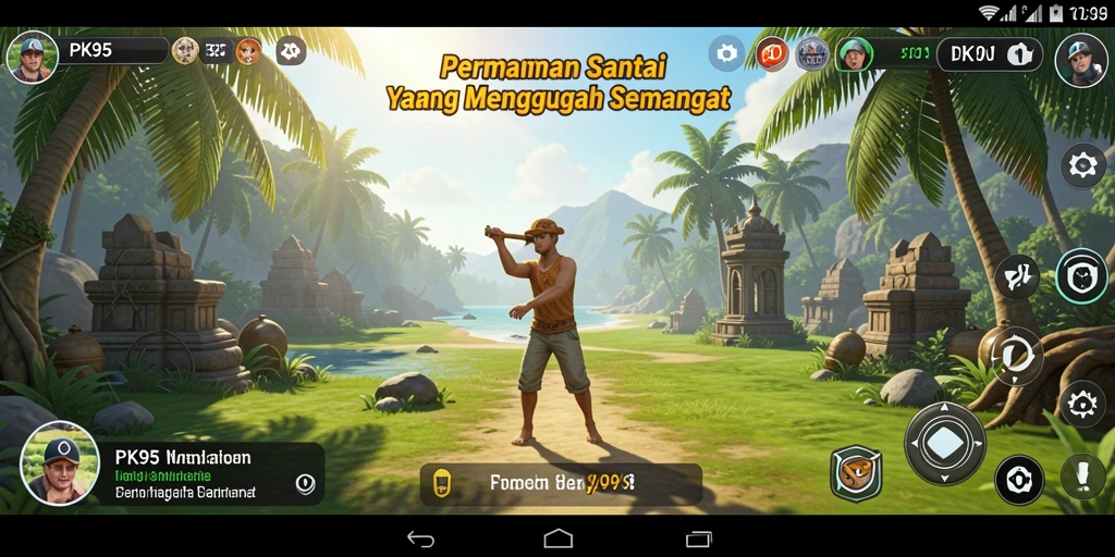 Tampilan gameplay PK95 yang menarik dengan karakter dan lingkungan yang unik.
