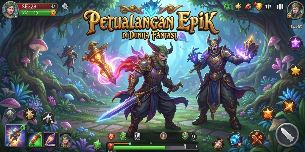 Screenshot gameplay SE328 menampilkan aksi seru dalam petualangan RPG.