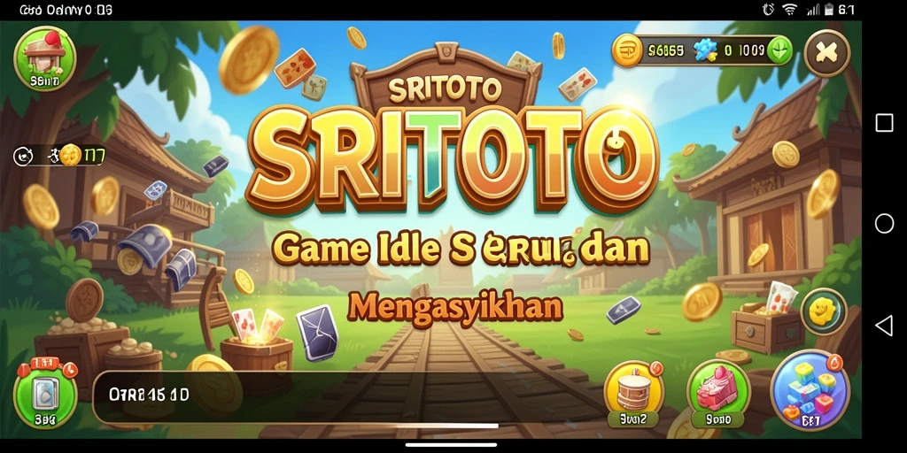 Tangkapan layar SRITOTO menunjukkan gameplay Idle yang menarik dan penuh warna.