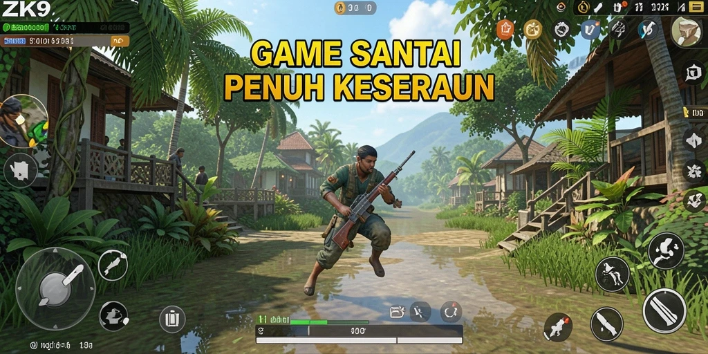 Gameplay ZK9 yang seru dan menyenangkan.
